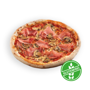 Pizza Prosciutto e funghi (glutenfrei) Ø30cm
